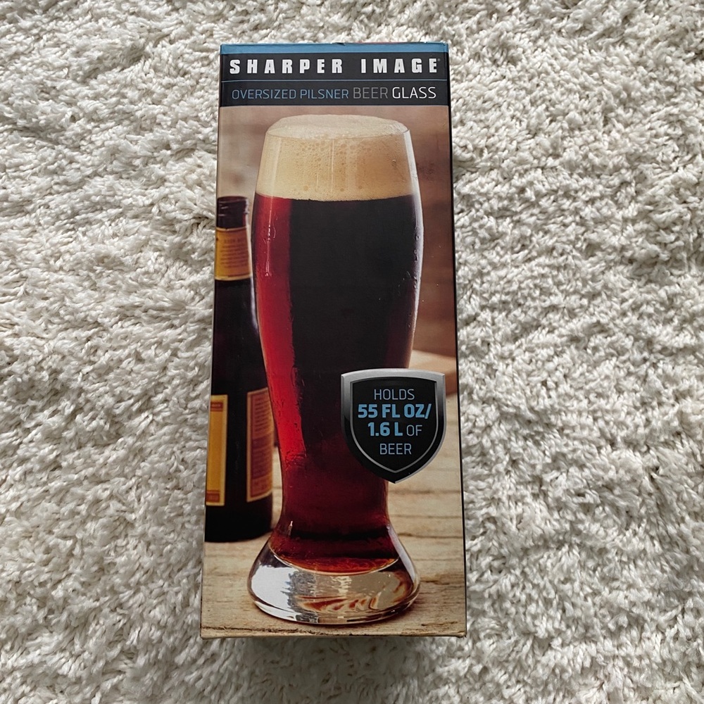 🍺🆕 OVERSIZED PILSNER BEER GLASS 55 FL OZ/ 1.5L